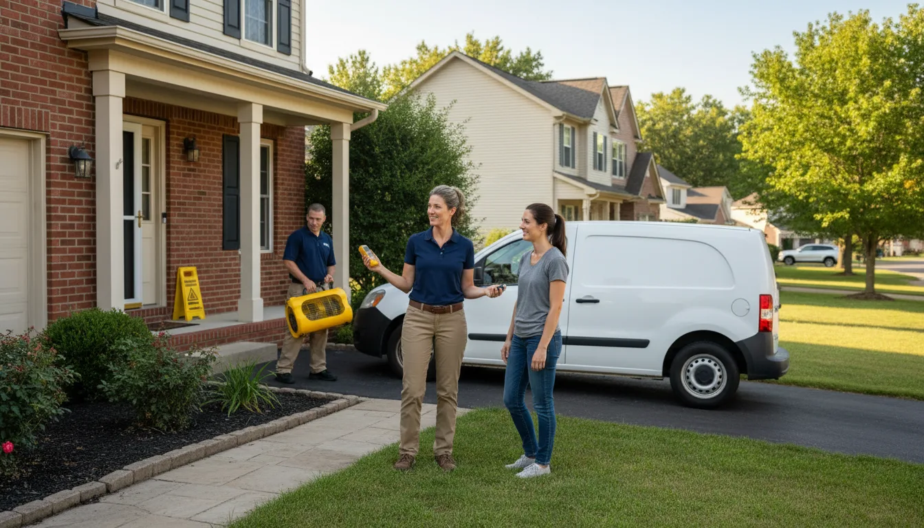 Residential water damage restoration in Green Lane, PA